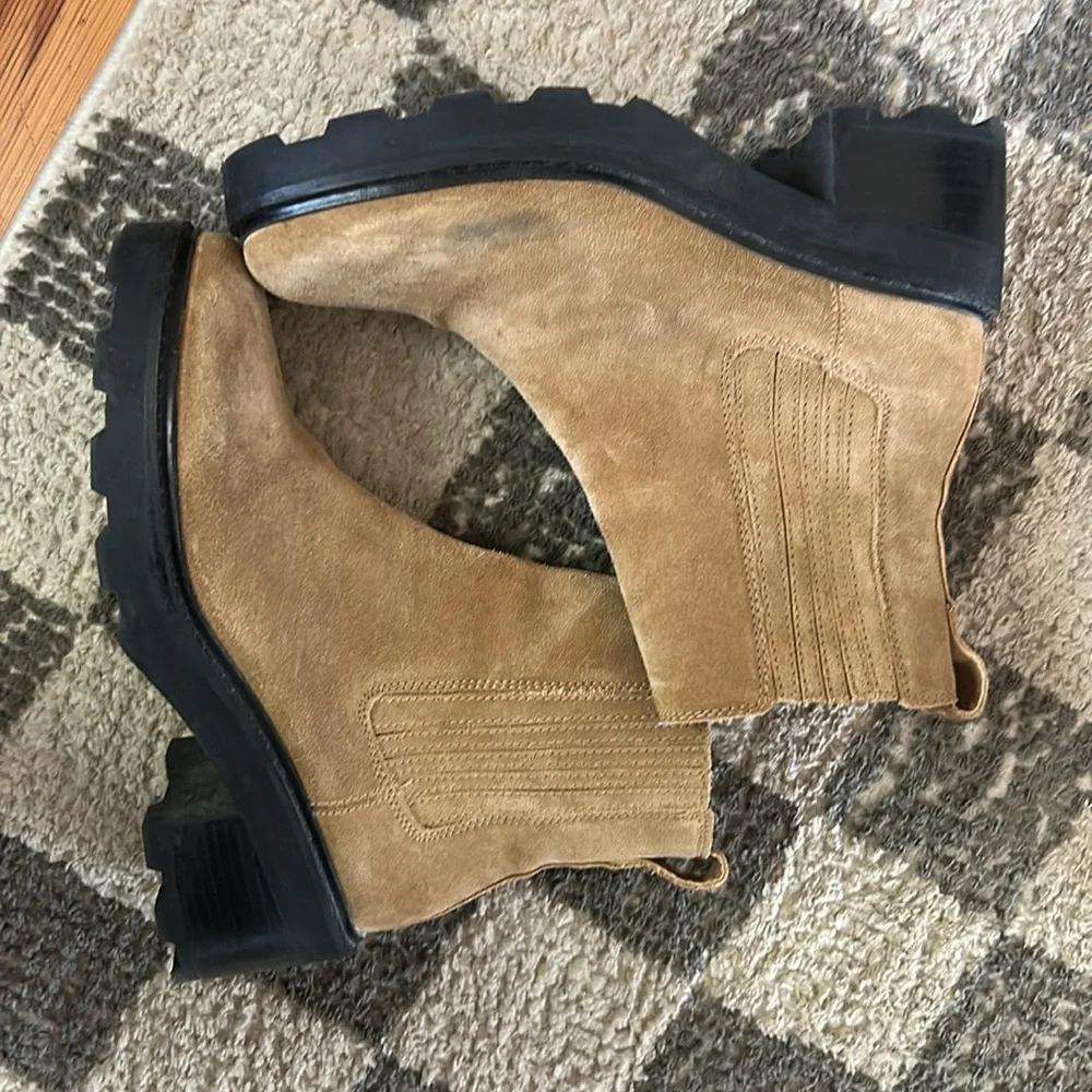 Madewell Gwenda Platform Ankle Boot in Suede (Toffee/9.5) - Picture 6 of 7